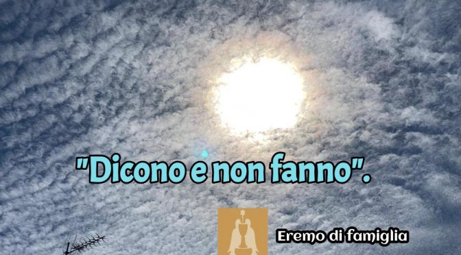 Dicono e non fanno