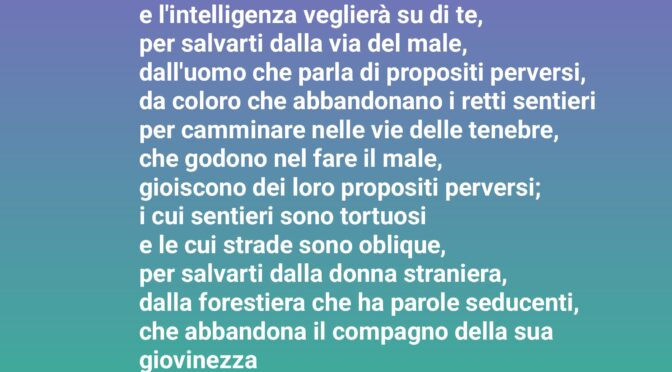 La riflessione ti custodirà