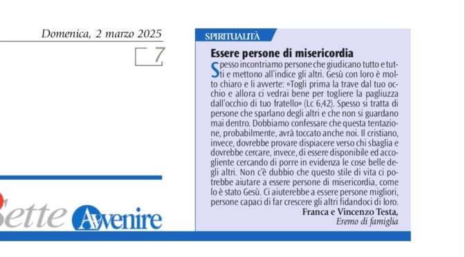 La trave e la pagliuzza